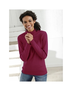 Повседневный образ Свитер-водолазка "Пуловер", красный Casual looks