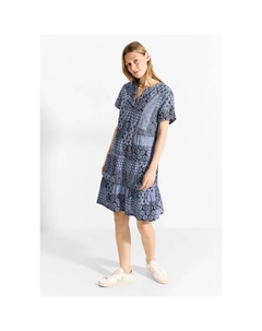 Летнее платье из 100% хлопка, синий Cecil