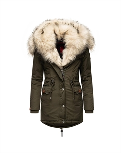 Зимнее пальто "Sweety", классная зимняя парка с двумя капюшонами из искусственного меха, зеленый Navahoo