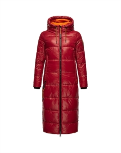 Стеганое пальто Наваху "Schmuseengel", зимняя стеганая куртка на теплой подкладке с контрастными деталями, красный Navahoo