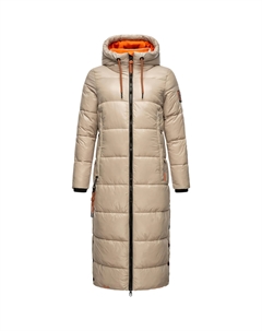 Стеганое пальто Наваху "Schmuseengel", зимняя стеганая куртка на теплой подкладке с контрастными деталями, коричневый Navahoo