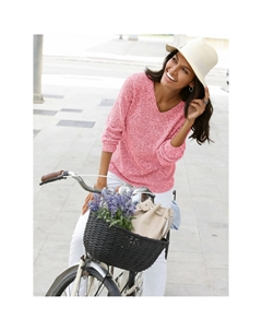 Повседневный образ Вязаный джемпер "Пуловер", зеленый Casual looks