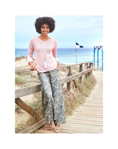 Свитер с V-образным вырезом "Пуловер", цвет Hellrosé Heine