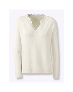 Вязаный свитер "Пуловер", цвет Ecru Heine