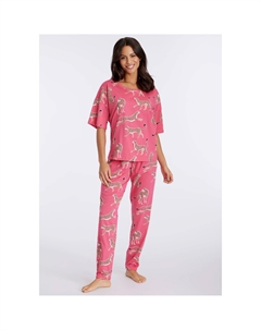 Пижама (2 шт.), с животным принтом по всей поверхности, цвет Pink-Gemustert Vivance dreams