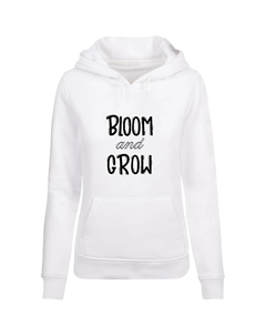 Толстовка "Женская женская толстовка Spring - Bloom and Grow Heavy Hoody", белый Merchcode