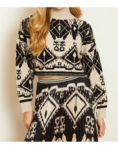 Свитер Maeva в узоре «Икат», цвет ikat tapestry Caballero