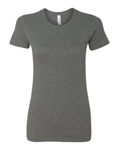 Женская облегающая футболка, цвет deep heather Bella+canvas