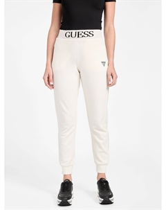 Джоггеры с логотипом Alessia, цвет spirit white Guess factory