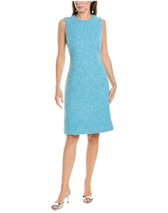 Платье-футляр Darted, синий St. john