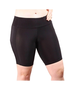 Женские трусы-боксеры с карманом на талии черного цвета Undersummers