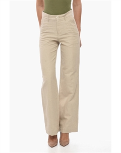 Брюки APC из смеси льна и хлопка, бежевый A.p.c.