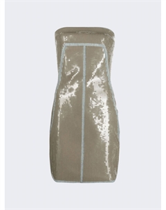 Вышитое платье-бюстье, цвет blue and dust Rick owens