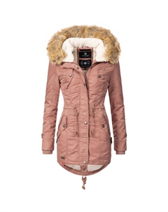 Зимнее пальто "La Viva", качественная зимняя парка с крупным искусственным мехом, коричневый Navahoo