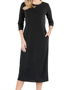 Платье с рукавом 3/4 черного цвета Celeste