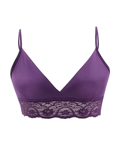 Бюстгальтер-тюльпан сливового цвета, цвет plum Commando