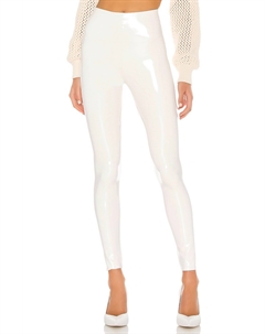Идеальные леггинсы из искусственной лакированной кожи белого цвета Commando