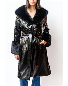 Пальто Libertango черного цвета Unreal fur