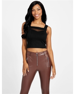 Укороченный топ Eco Haxel, черный Guess factory