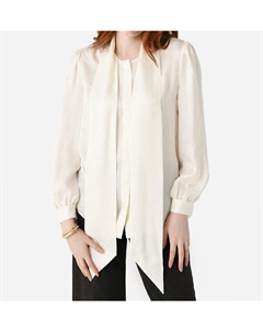 Блуза Femme с завязкой на шее кремового цвета Frame