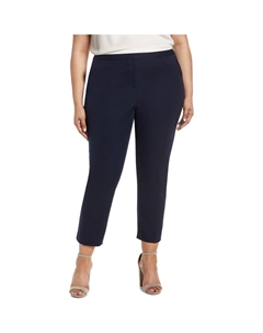 Женские укороченные брюки прямого покроя из твила Plus, цвет classic navy Vince camuto