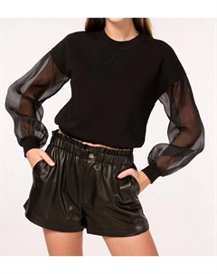 Свитшот Валерия черного цвета Cami nyc