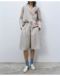 Льняные шорты-бермуды Maxi в тостере, цвет toasted Cordera