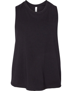 Женская майка-борцовка, цвет solid black blend Bella+canvas