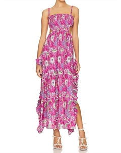 Платье Margo Gown в розовом цвете Caroline constas