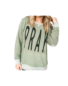 Пуловер Pray в оливковом цвете Prickly pear tx