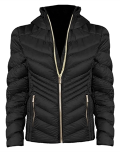 Женская черная куртка Chevron Short Packable Michael michael kors