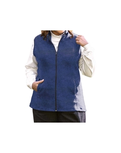 Жилет Lyddie без рукавов на молнии из флиса — размер плюс в синем и черном цветах On the plus side