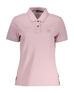 Шикарное поло с контрастными женскими деталями, розовый Napapijri