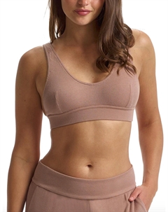 Роскошный бюстгальтер-бралетт в рубчик в цвете Mushroom Commando