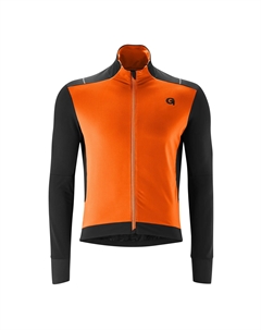 Велосипедная майка "BAVELLA", мужская велосипедная майка с длинными рукавами и эффективной теплоизоляцией, оранжевый Gonso
