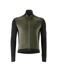 Велосипедная майка "BAVELLA", мужская велосипедная майка с длинными рукавами и эффективной теплоизоляцией, зеленый Gonso