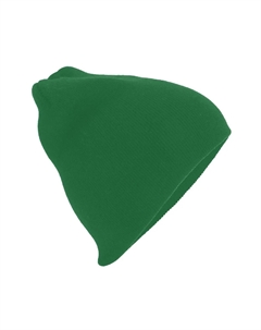 Простая базовая вязаная зимняя шапка-бини, зеленый Beechfield®