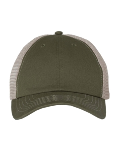 Кепка с контрастной строчкой и сетчатой ​​спинкой, оливковый/хаки Sportsman