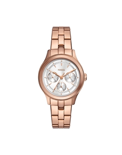 Женские многофункциональные часы Brynn из нержавеющей стали цвета розового золота Fossil