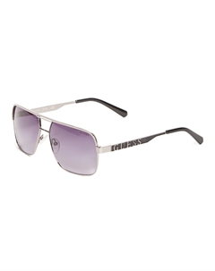 Солнцезащитные очки Metal Navigator, серебряный Guess factory