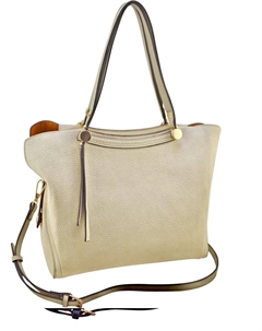 Сумка-портфель Pebbled Vegan бежевого цвета Sondra roberts