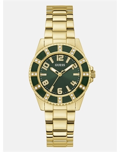Аналоговые часы в зелено-золотистых тонах Guess factory