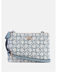 Сумка-тоут Akir с тремя отделениями и логотипом, цвет sage Guess factory