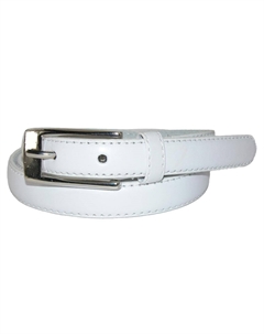 Женский узкий кожаный ремень для платья, белый Ctm