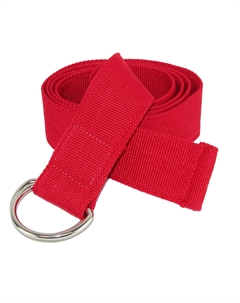 Ремень из холщовой ткани с пряжкой D-образного типа, красный Ctm