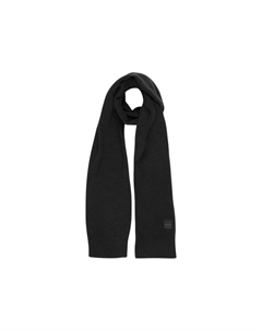 Шерстяной мужской шарф, черный Hugo boss