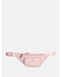 Поясная сумка с несколькими молниями, цвет blush logo Guess factory