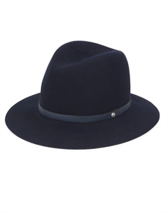 Женская фетровая шляпа с мягкими полями темно-синего цвета Rag & bone