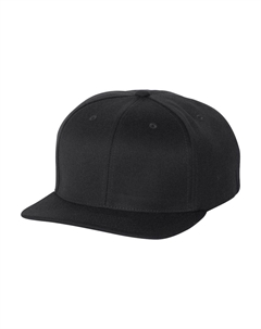 Кепка 110 с плоским козырьком Snapback, черный Flexfit
