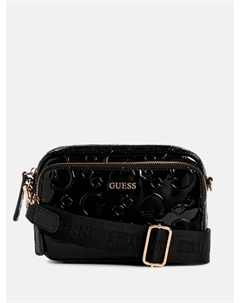 Мини-сумка с тисненым логотипом Muir, черный Guess factory